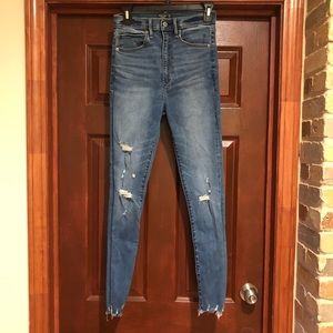 Abercrombie Ultra High Rise Skinny Ankle Jeans